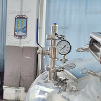 Réservoir de stockage sous pression à fond conique en acier inoxydable SIPUXIN, cuve de stockage sanitaire mobile pour cosmétiques, parfums et liquides