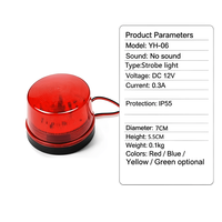 Luz Estroboscópica LED de Emergencia para Tráfico, 12-24V CC, Material de PC, Luz de Alarma Intermitente para Sistema de Advertencia de Seguridad