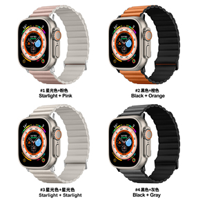 RYB-Correa magnética <span class=keywords><strong>de</strong></span> cuero genuino y TPU para <span class=keywords><strong>Apple</strong></span> <span class=keywords><strong>Watch</strong></span> Ultra 49mm, correa <span class=keywords><strong>de</strong></span> muñeca <span class=keywords><strong>de</strong></span> lujo para IWatch Series 9 8 <span class=keywords><strong>7</strong></span> 6 - Product Image 6