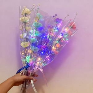 Ramo de Azaleas Brillantes Artificiales, Juguetes Luminosos para el Día de la Madre, San Valentín, Fiestas, Regalo Romántico - Product Image 2