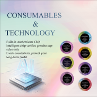 Appareil de beauté en capsule personnalisé OEM ODM, technologie MIT, capsule intelligente jetable à extrait végétal pour usage en salon