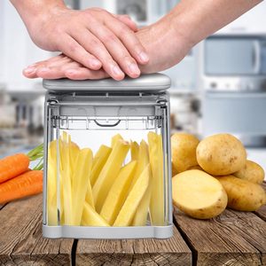 Hachoir multifonctionnel à 4 lames, type presse, pour couper et trancher les légumes et les fruits - Product Image 4
