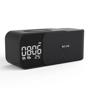 WD-500 Dual Alarm Clock With Bluetooth Speaker And Radio For Bedroom Desktop Use - Product Image 2
