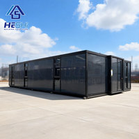 Maison modulaire préfabriquée anti-ouragan en conteneur extensible de 20 pieds et 40 pieds, bâtiment préfabriqué, maison avec salle de bain, maison portable