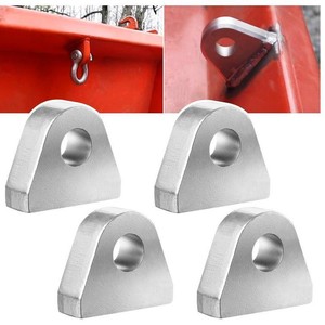 Supports de fixation à souder pour manilles et étriers, lot de 4, matériel d'ancrage et d'amarrage pour bateaux - Product Image 1