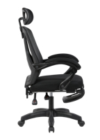 Chaise de bureau confortable, chaise de bureau ergonomique avec support lombaire, chaise de bureau pivotante inclinable et réglable en hauteur