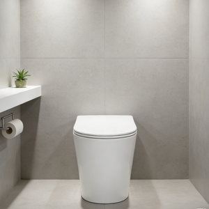 WC mural complet - Cuvette à chasse directe pour salle de bain moderne - Product Image 6