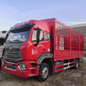 Used high quality Low cost SINOTRUK Howo Cargo TruckCONTAINER VAN TRUCK china 4X2 6x4 CARGO TRUCK price deposit shipment