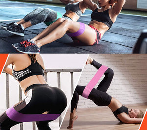 Groothandel Op Maat <span class=keywords><strong>3</strong></span> Set Workout Stof Weerstand <span class=keywords><strong>Loop</strong></span> Band Set Katoenen Stof Oefening Booty Band Fitness Heup Band Set - Product Image 5