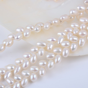 Material de Perlas Sueltas en Forma de Espiga de Trigo de Agua Dulce Natural de 5-6 mm para Hacer Collares Hechos a Mano - Product Image 2