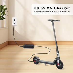 Chargeur de batterie au lithium 33,6 V 2 A, adaptateur secteur AC/DC, cordon d'alimentation, câble, chargeur de batterie pour scooter électrique - Product Image 3