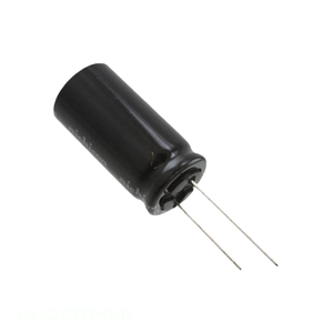 Condensateur traversant radiale à trou traversant 330uF 20% 160V, référence UVK2C331MHD, en aluminium, du fabricant Channel - Product Image 1