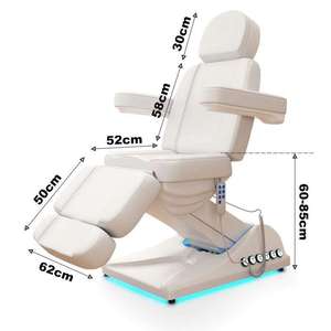 Electric 3/4 Motor Massage Bed with Armrests Modern Luxury Facial Beauty Salon Spa Esthetician Medical Treatment Bed - Product Image 2