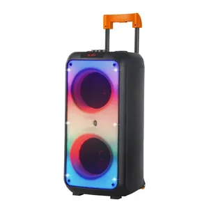 Ndr 1095 Active Professional Party Box Speaker Heavy Bass Speakers 8 Inch Dj Powered Subwoofer Karaoke With Wireless Microphone