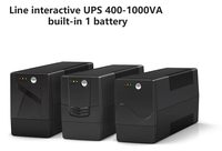 Système d'alimentation sans interruption (ASI) monophasé interactif en ligne avec batterie au plomb-acide BK850 108Wh LED intelligent 450VA 500VA 240W 50Hz pour Sécurité/Moniteur/Alarme