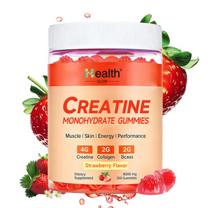 Custom Label <b>Creatine</b> BCAA Gummies Strawberry Flavor 5g Gym Training Muscle Growth Strength Endurance Vegan Non-GMO Sugar Free - Product Image 1