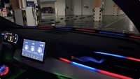 ZYCELA - Éclairage ambiant universel pour voiture - Modèle adaptable - Éclairage LED enveloppant la console centrale - Ambiance 64 couleurs - 9-16V