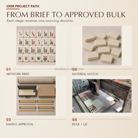 Pemasok Set Mahjong Amerika Kustom, Rak Ubin Modern Serat Bambu, Alas, Kotak, dan Pengembangan Kemasan untuk Proyek Label Pribadi