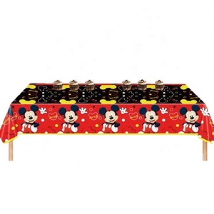 Décorations de fête sur le thème de la souris de dessin animé, assiettes en papier, gobelets, serviettes, bannière, nappe, <span class=keywords><strong>vaisselle</strong></span> jetable pour la fête d'anniversaire des enfants - Product Image 5