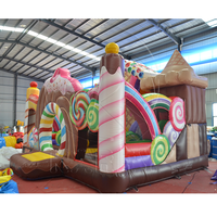 Château gonflable Karry Playground Candy Land, structure de jeux gonflable commerciale, toboggan, château gonflable écologique, garantie 3 ans