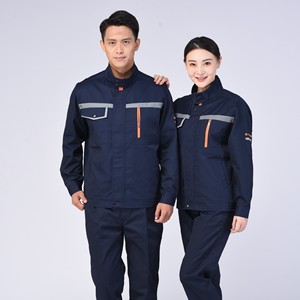 Bahar sonbahar uzun kollu yansıtıcı şerit Polyester iş tulumlar erkekler kadınlar için yol şantiye güç bakım - Product Image 2