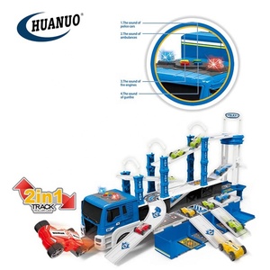 Petite <span class=keywords><strong>enfance</strong></span> multifonction déformation <span class=keywords><strong>Police</strong></span> voiture fente jouets véhicule électrique stockage camion jouet - Product Image 2