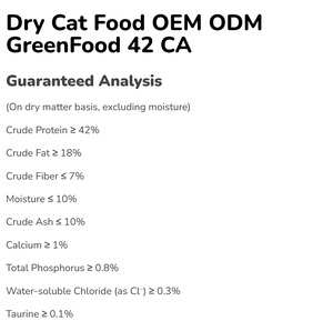 Nourriture sèche pour chats OEM ODM <span class=keywords><strong>GreenFood</strong></span> 42 CA - Product Image 3
