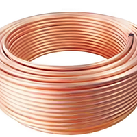 Tube de cuivre déformé / Tube de cuivre ovale pour échangeur de chaleur / Tube de cuivre de forme spéciale, usine chinoise