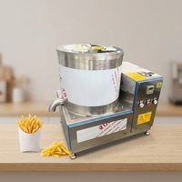 Ligne de production semi-automatique de frites et de chips de pommes de terre, machine à frire les frites, ligne de transformation alimentaire