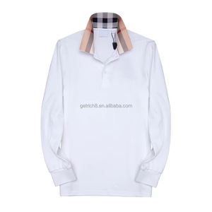 <span class=keywords><strong>Polo</strong></span> di Lusso Sportiva e Traspirante, Stile Casual Burberry, Slim Fit, Colletto a Quadri, Manica Lunga per Uomo - Product Image 2