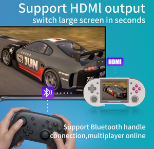 Console de jeu portable RG353PS, écran 3.5 pouces, sans fil, 2.4GHz, pour système Linux, prise en charge multijoueur, contrôleur de mémoire 16 go - Product Image 2