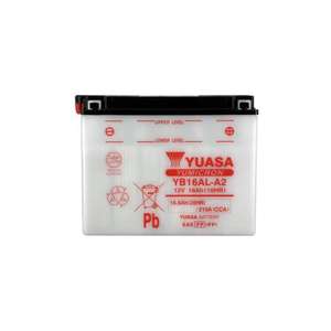 Batería de Motocicleta Yuasa YB16AL-A2 12V 16Ah, Fuente de Alimentación de Plomo-Ácido - Product Image 1