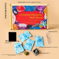 Calendario de Adviento Navideño de 24 Días al por Mayor, Caja Misteriosa con Especímenes de Cristales Minerales Naturales, Juguete Educativo STEM, Regalo para Niños