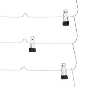 Cintres en plastique chromé à 6 niveaux DB Clips de jupe peu encombrants pour vêtements pour femmes Pantalon pliable Serviette Écharpe Cintres de soutien-gorge - Product Image 3