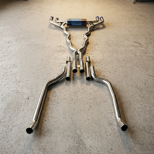 Sistema de Escape Catback Valvetronic de Acero Inoxidable para BMW M550i G30 G31 N63 4.4L V8 Twin Turbo con Válvula Remota y Puntas Cuádruples - Product Image 3