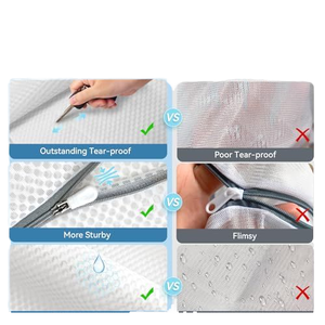 100% Polyester Custom Wholesale Safe Washable Zipper Large Delicate Mesh <b>Laundry</b> <b>Bag</b> Small - Product Image 4