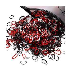 Paquete de 1000 Piezas de Bandas Elásticas para el Cabello de Goma para Niños, Color Caramelo, Lindas, Desechables, Accesorios para el Cabello para Niñas - Product Image 1