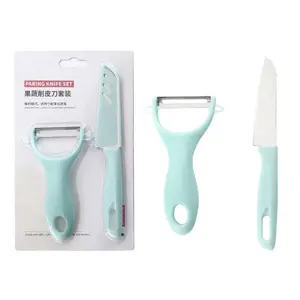 Hot Selling Stainless Steel Fruits And Vegetables Paring Knives 2-Piece Kitchen Color Paring Knife Set