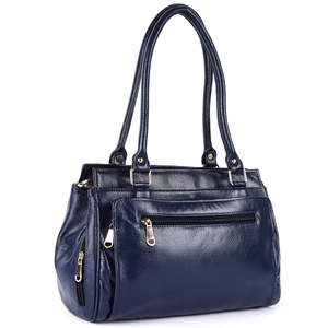 Sac à bandoulière raffiné de style bureau pour femme, fabriqué en cuir véritable à 100 % avec des poignées durables et un intérieur spacieux - Product Image 2