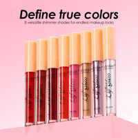 Huile à Lèvres Scintillante 8 Couleurs Effet Fruitée – Rouge à Lèvres Liquide Hydratant et Waterproof – Gloss Repulpant et Brillant pour les Lèvres – Cosmétiques
