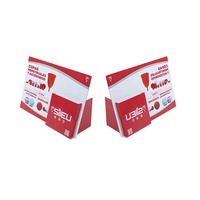 Présentoir d'exposition papier de promotion de magasin comptoir A4 présentoir de l'usine en carton plastique acrylique