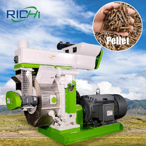 RICHI Hot Selling 1-2t/h Eiche Kiefer Sägemehl Biomasse Holz pellet maschine - Product Image 1