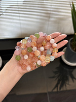 Bracelet en cristal naturel Sinyore Xiayu - Fluorite jaune/Topaze