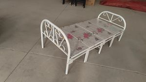 Letto pieghevole in acciaio economico di alta qualità con materasso struttura del letto in metallo pieghevole per camera da letto letto singolo <span class=keywords><strong>salvaspazio</strong></span> - Product Image 3