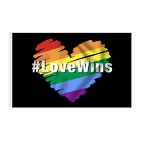 Livraison rapide Nouveau design Rainbow Love Wins Love Is love Gay Pride Drapeaux