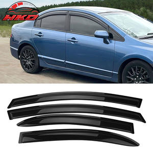 Para Honda Civic 06-11 Sedán, Visera Acrílica para Ventana, Protector Contra Sol y Lluvia, Deflector de 4 Piezas, Protección para Ventanas Laterales de Puerta de Coche - Product Image 1