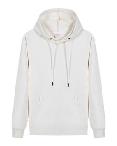 Sweat-shirt à capuche unisexe en coton et polyester avec col rond en molleton, modèle vierge - Product Image 5