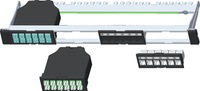 Cassette de brassage optique MPO 24 ports 24 fibres pour centre de données, montage en rack 1U