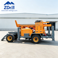 Foreuse mobile à moteur diesel pour puits d'eau, fournie directement par l'usine, pour l'exploration géologique des eaux souterraines
