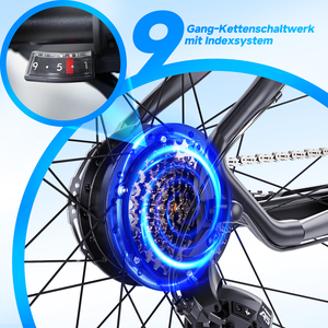 จักรยานเสือหมอบ M920 แบตเตอรี่ลิเธียม 36v 13Ah มอเตอร์ฮับหลัง 250w ดิสก์เบรกอะลูมิเนียม 500Wh ความเร็ว 25 กม./ชม. 27.5/29 นิ้ว - Product Image 6